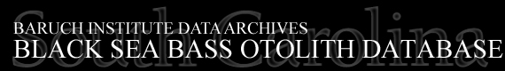 Baruch Data Archives | Juvenile Black Sea Bass Otolith Analysis