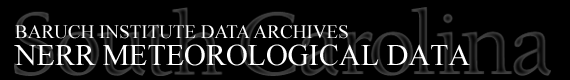 Baruch Institute Data Archives | NERR Meteorological Data