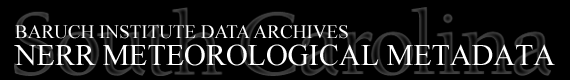 Baruch Institute Data Archives | NERR Meteorological Metadata