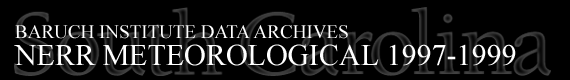 Baruch Institute Data Archives | NERR Meteorological 1997-1999