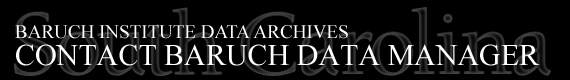 Baruch Institute Data Archives | Contact Baruch Data Manager