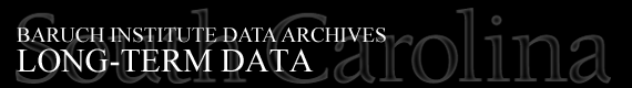 Baruch Institute Data Archives | Long-Term Data