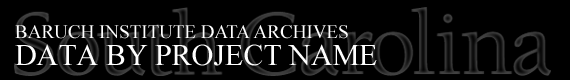 Baruch Institute Data Archives | Data by Project Name