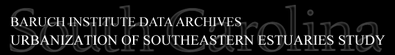 Baruch Institute Data Archives | Urbanization of Southeastern Estuaries Study